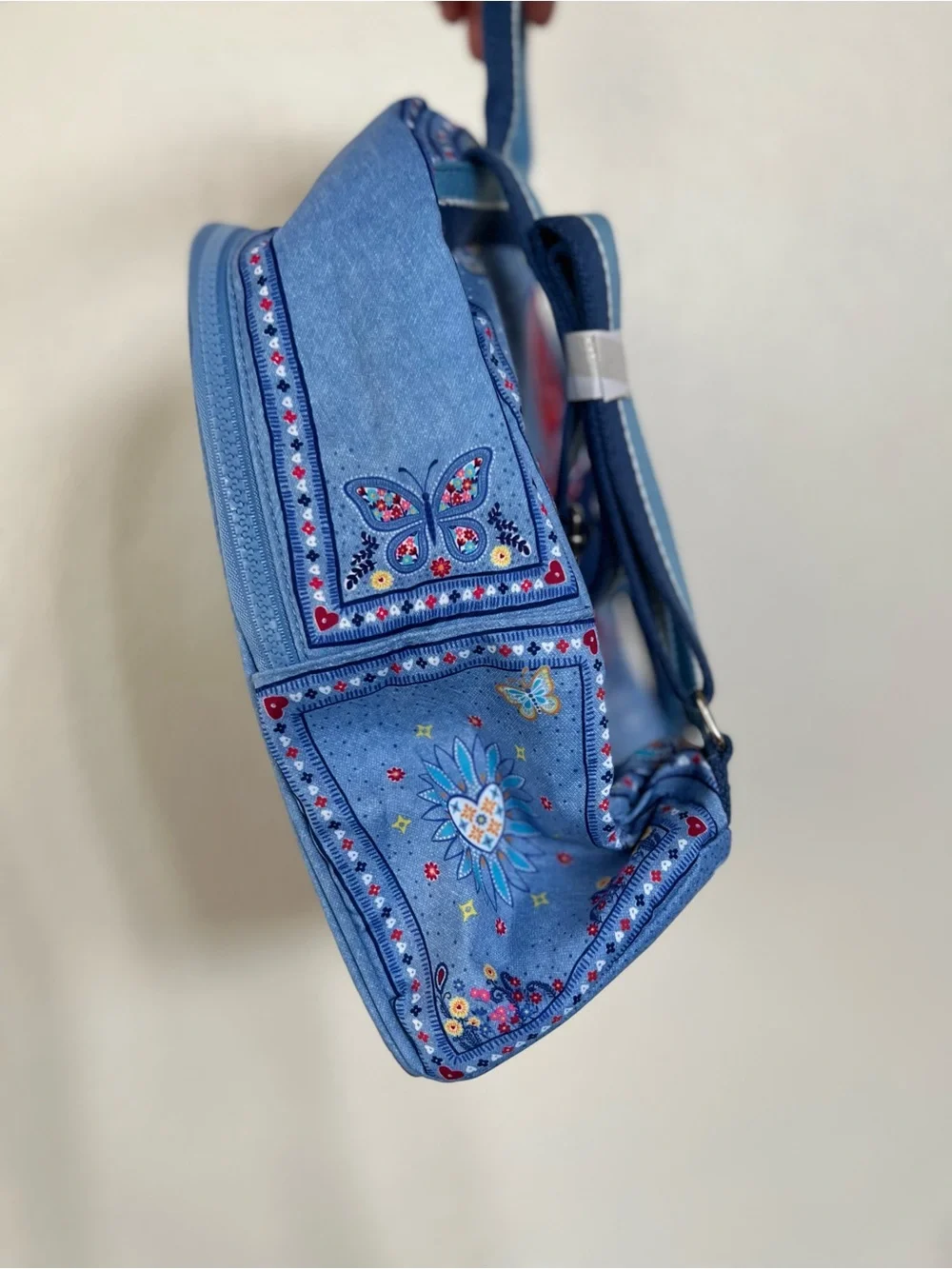 Brighton Bandana Love Blue Floral Paisley Mini Backpack
